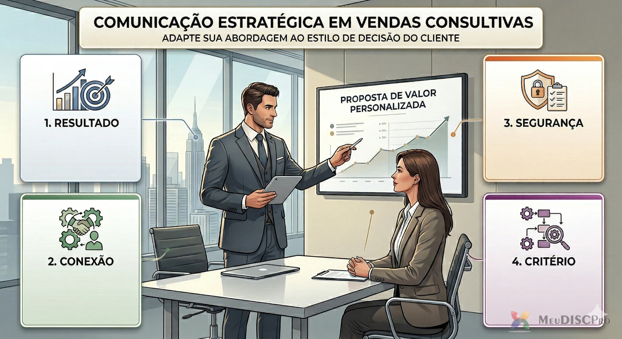 DISC em vendas: como adaptar a comunicação ao cliente sem parecer artificial
